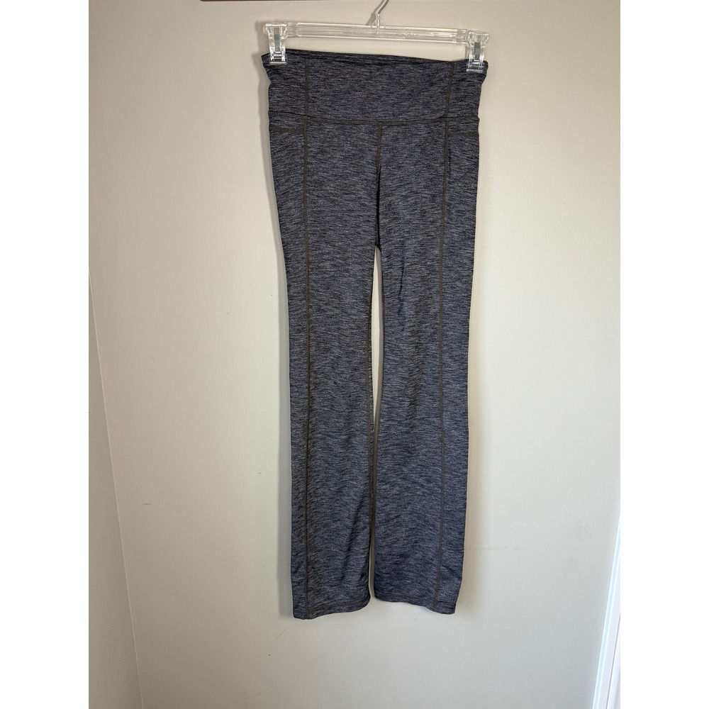 Athleta Women's Grey Heathered Bootcut Athletic Pants Size Small Activewear